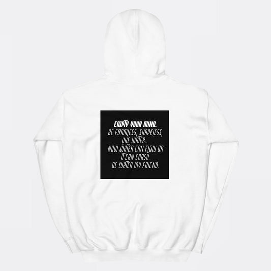 Hoodie Bruce Lee Quote White