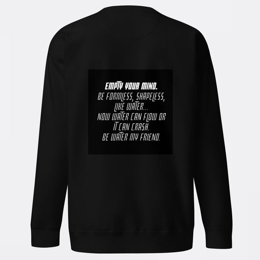 Sweatshirt Bruce Lee Quote Black
